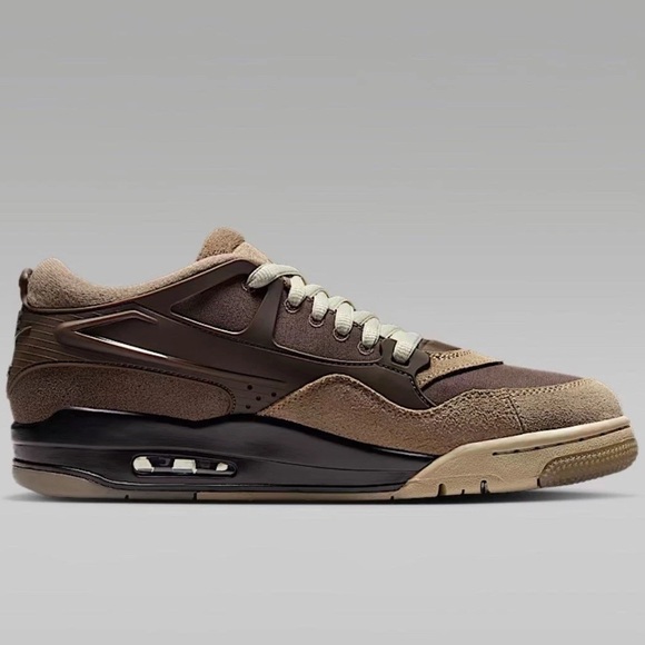 AIR JORDAN 4 RM IRONSTONE/MEDIUM OLIVE-BAROQUE BROWN FQ7939-022-SIZE 9.5